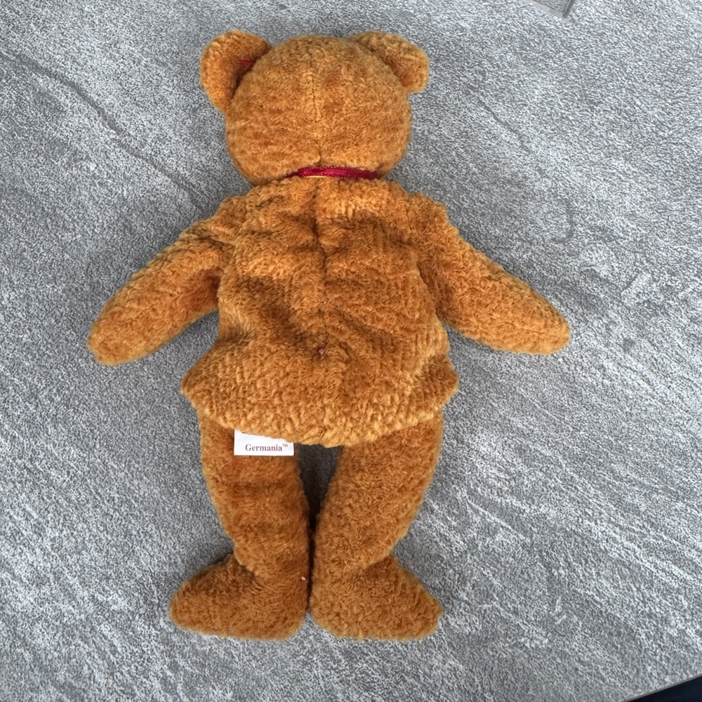 Ty Beanie Baby Germania the Bear RARE with Errors...Hang Tag in Wrote in Germa - Picture 3 of 4